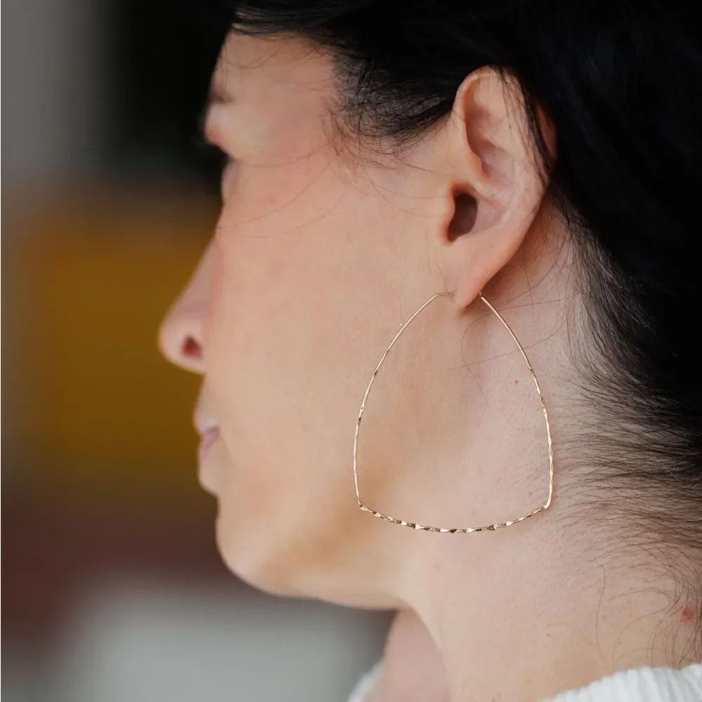 Boho Gold Hoop Earrings A1312